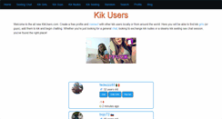 Desktop Screenshot of kikusers.com